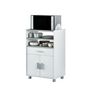 Voir la diapositive 1 : Desserte micro ondes 2 portes 1 tiroir L 59 cm x H 92cm CALI