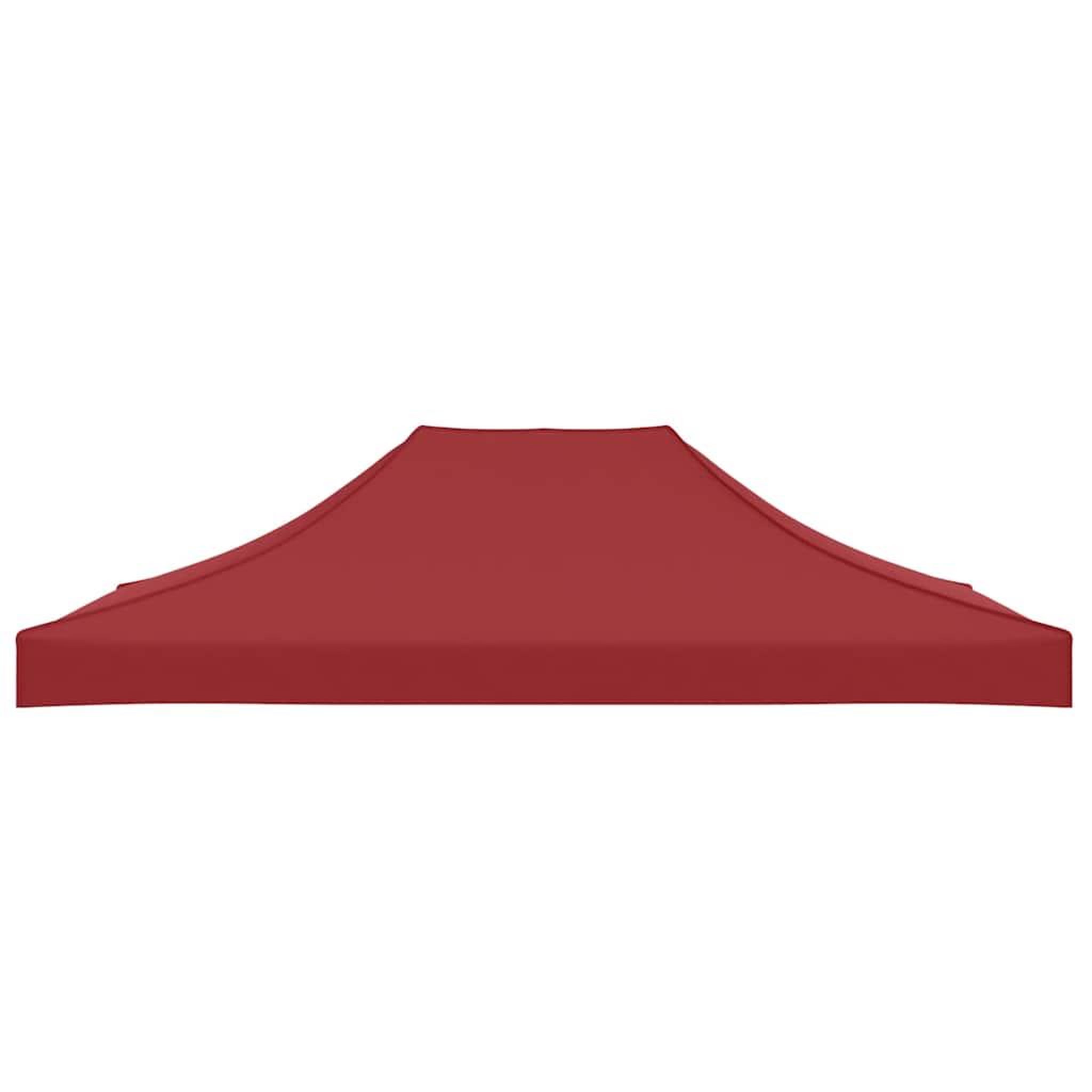 Voir la diapositive 4 : VIDAXL Toit de tente de reception 4x3 m Bordeaux 270 g/m^2