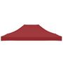 Voir la diapositive 4 : VIDAXL Toit de tente de reception 4x3 m Bordeaux 270 g/m^2