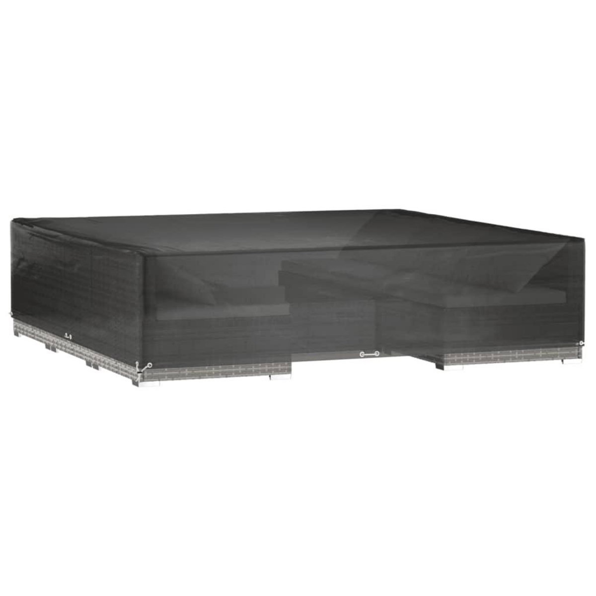 VIDAXL Housse de salon de jardin 16 œillets 240x240x55 cm carre