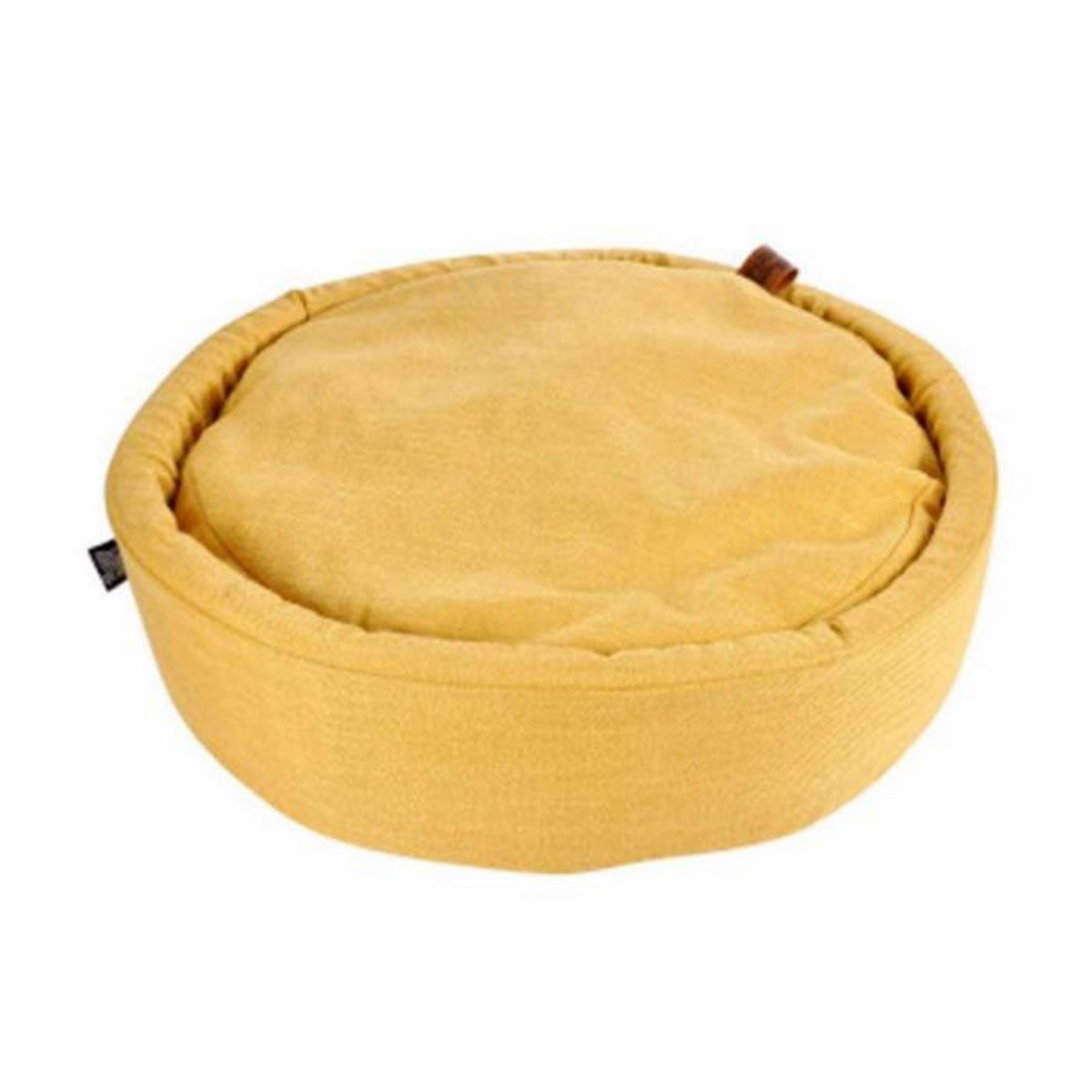 Paris Prix Coussin Rond pour Chien & Chat  Cosy Golden  60cm Jaune