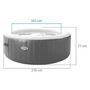 Voir la diapositive 2 : INTEX Spa gonflable INTEX - Blue Navy - 216 x 71 cm - 6 places - Rond - 28432EX