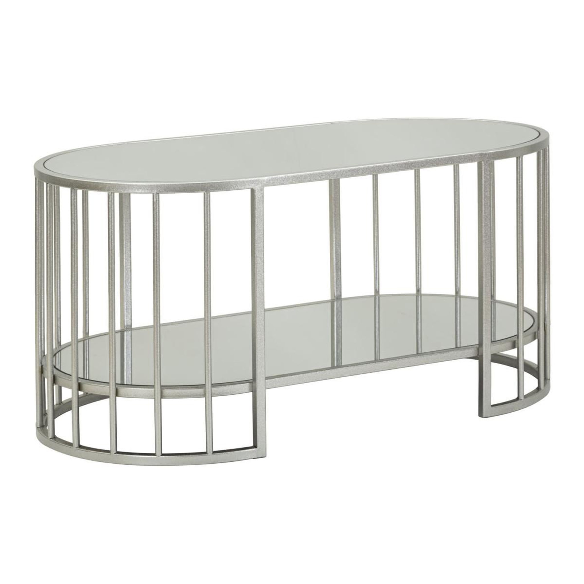 Paris Prix Table basse miroir  smire  90cm argent