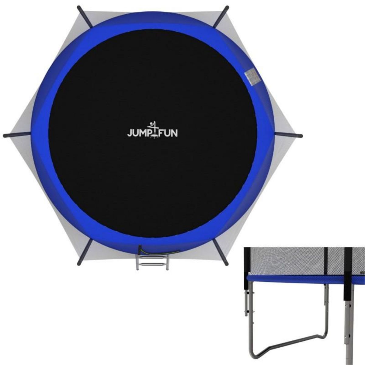 JUMP4FUN Trampoline pour enfant Jump4Fun Deluxe filet extérieur -10FT (305 cm)