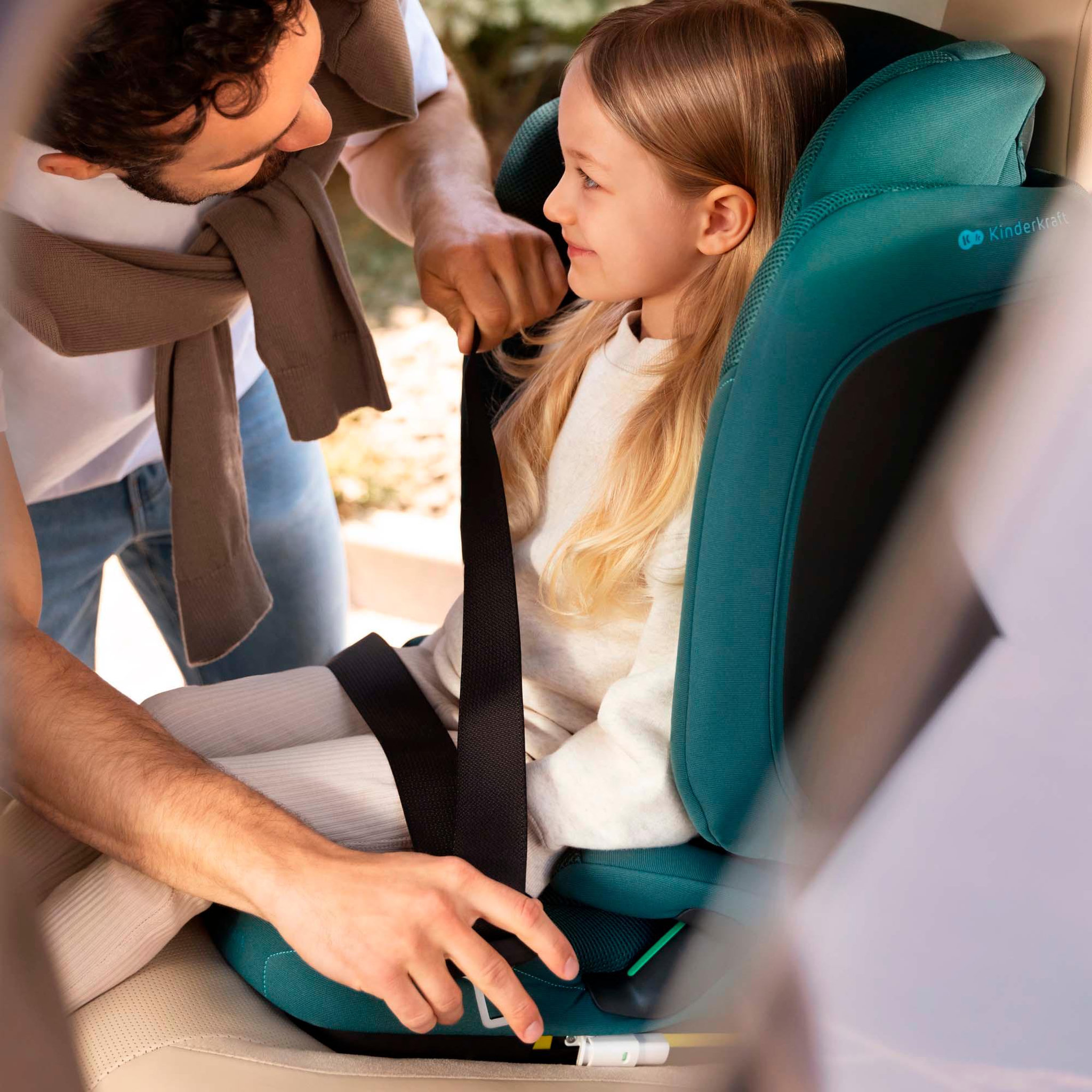 Voir la diapositive 3 : KINDERKRAFT Siège auto isofix pliable avec protection