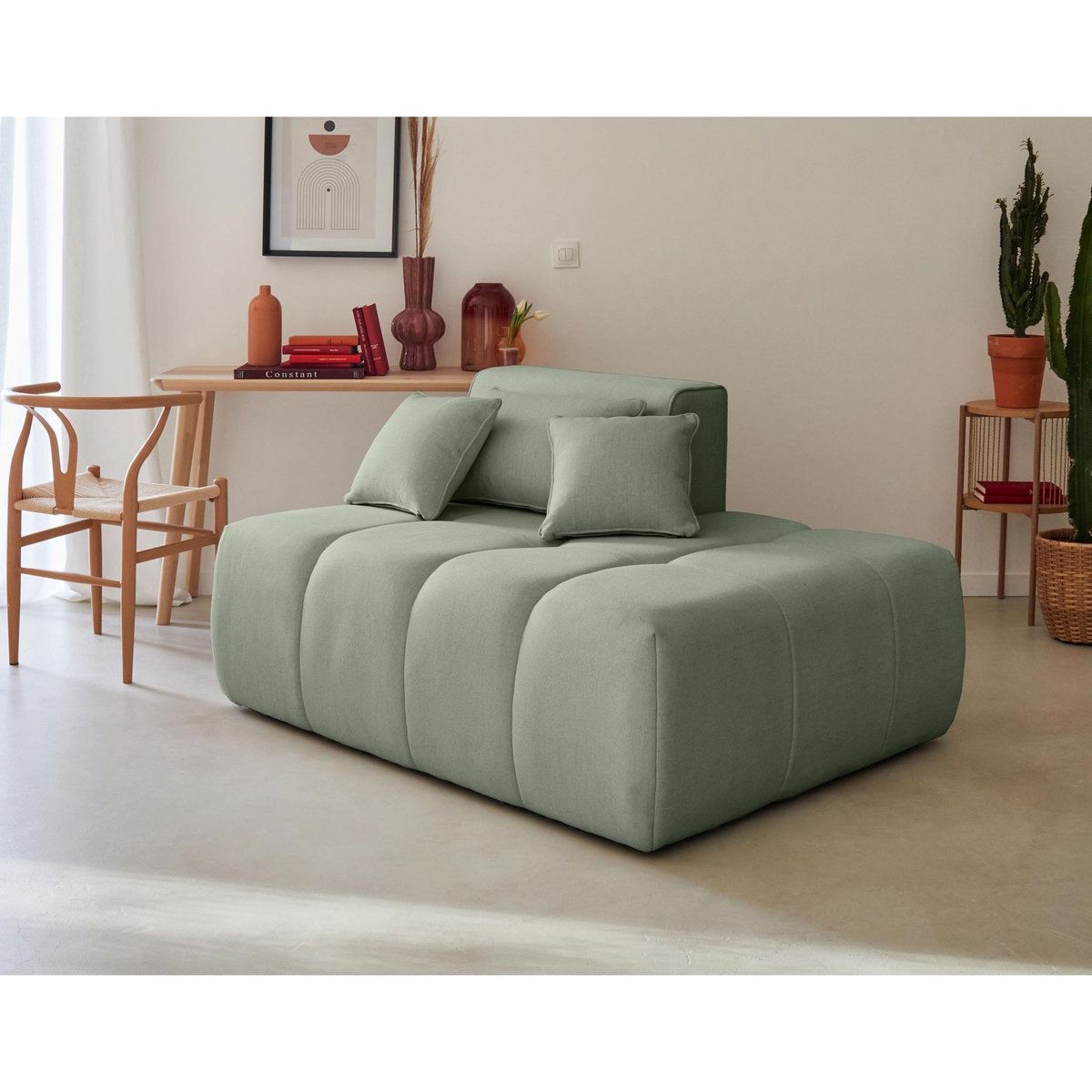 LISA DESIGN Caracas - canapé modulable d'angle gauche - 4 places - en tissu