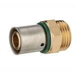 CENTRALE BRICO Raccord droit à sertir laiton M 12 x 17 pour tube en per