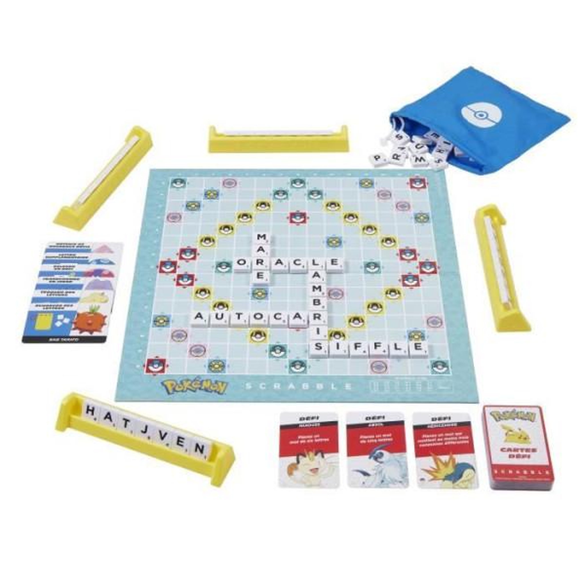 Voir la diapositive 3 : SCRABBLE Scrabble pokémon-jeu de société familial avec 2 modes de jeu hxt27