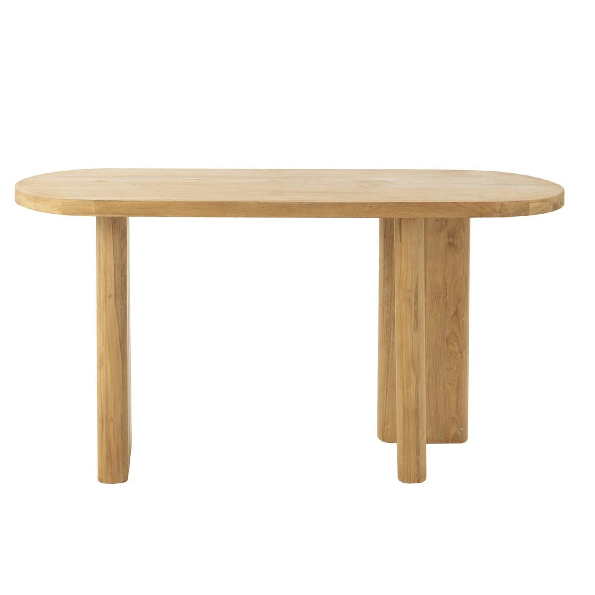 Voir la diapositive 3 : J-LINE Console design  teck  150cm naturel