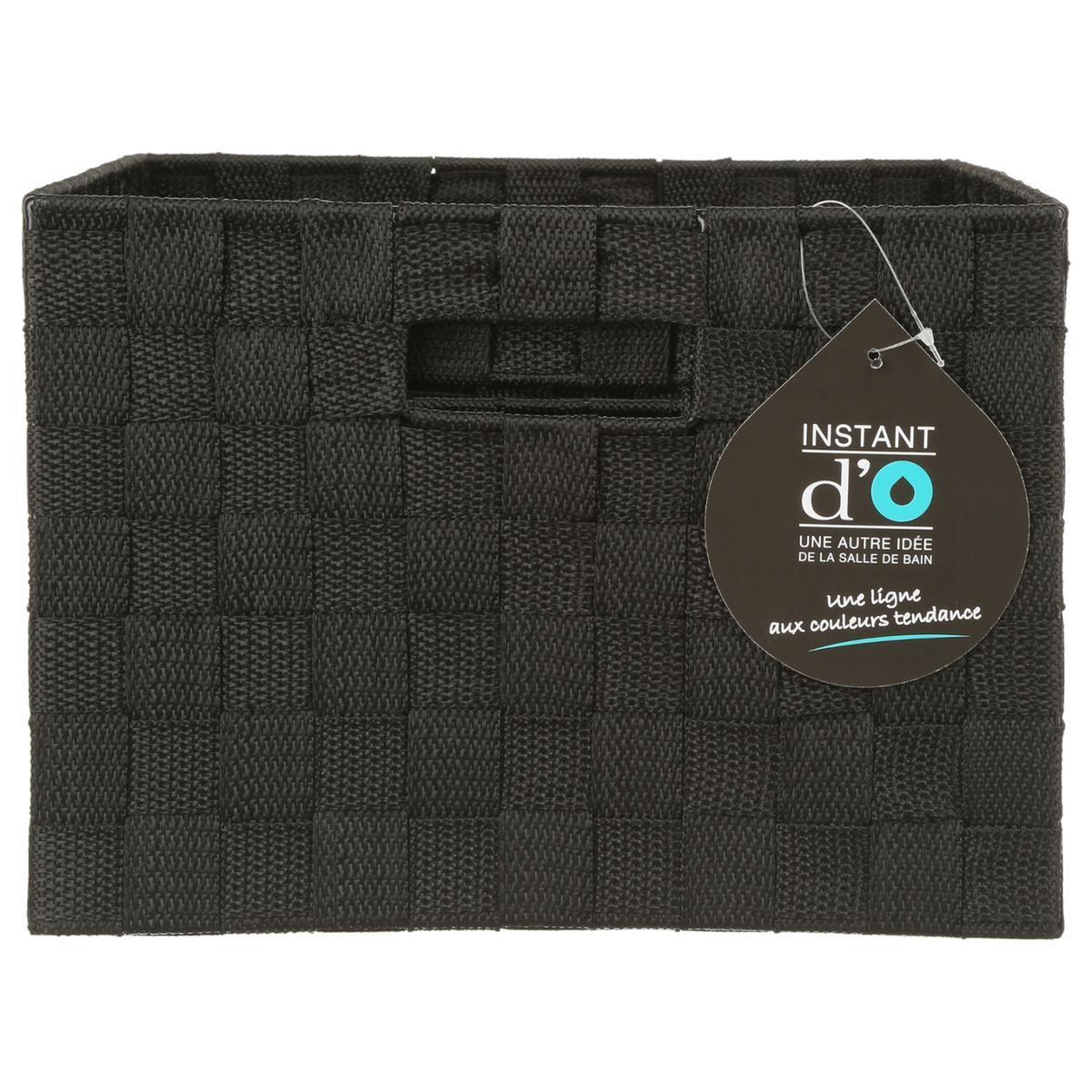 Voir la diapositive 3 : FIVE Lot de 4 Paniers de Rangement  Déco  38cm Noir