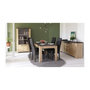 Voir la diapositive 2 : Demeyere Table a manger seule AUSTIN - 6 personnes - Décor chene Hamilton et Sidewalk - L179 x P 90 x H 77 cm - DEMEYERE