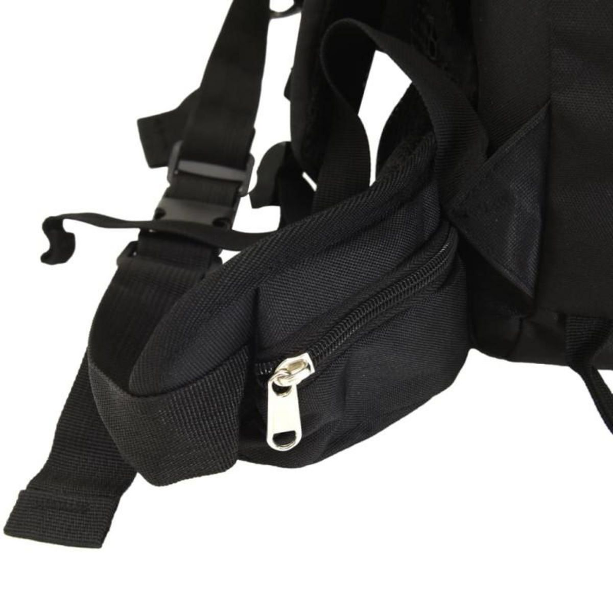 VIDAXL Sac à dos de randonnée noir 60 L tissu oxford