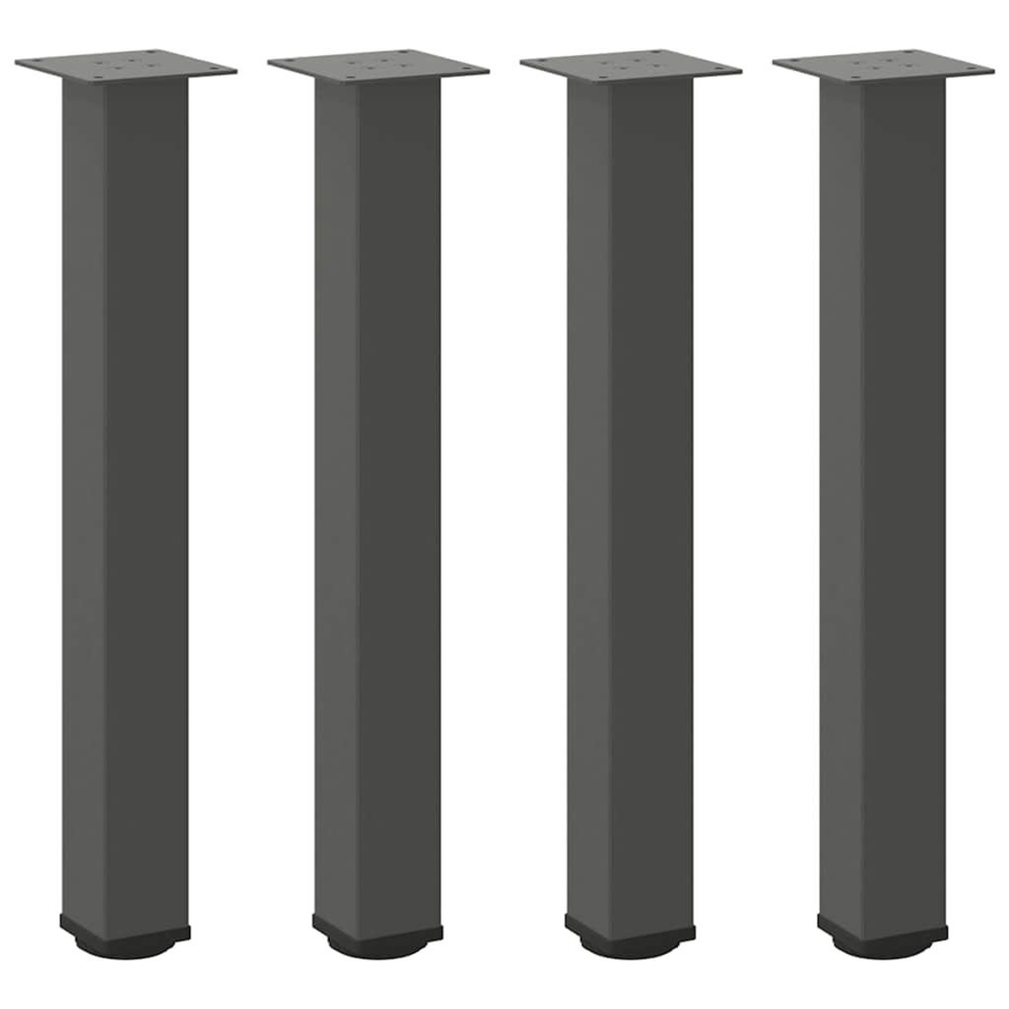 Voir la diapositive 2 : VIDAXL Pieds de table basse 4 pcs anthracite 72-74 cm acier