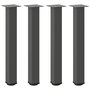 Voir la diapositive 2 : VIDAXL Pieds de table basse 4 pcs anthracite 72-74 cm acier