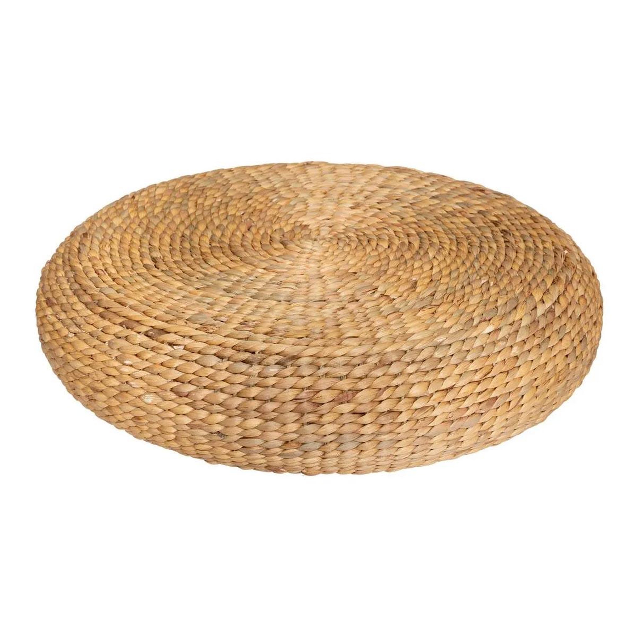ATMOSPHERA Pouf rond tressé  wonderly  55cm beige