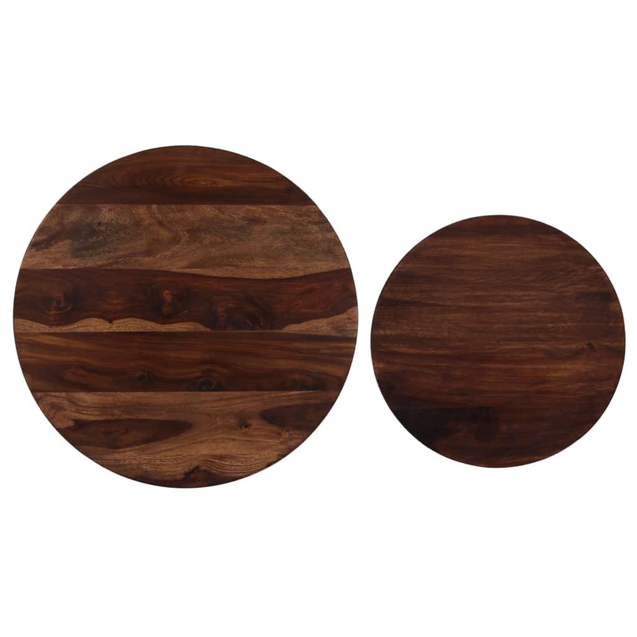Voir la diapositive 4 : VIDAXL Ensemble de table basse 2 pcs bois massif 60x35 cm