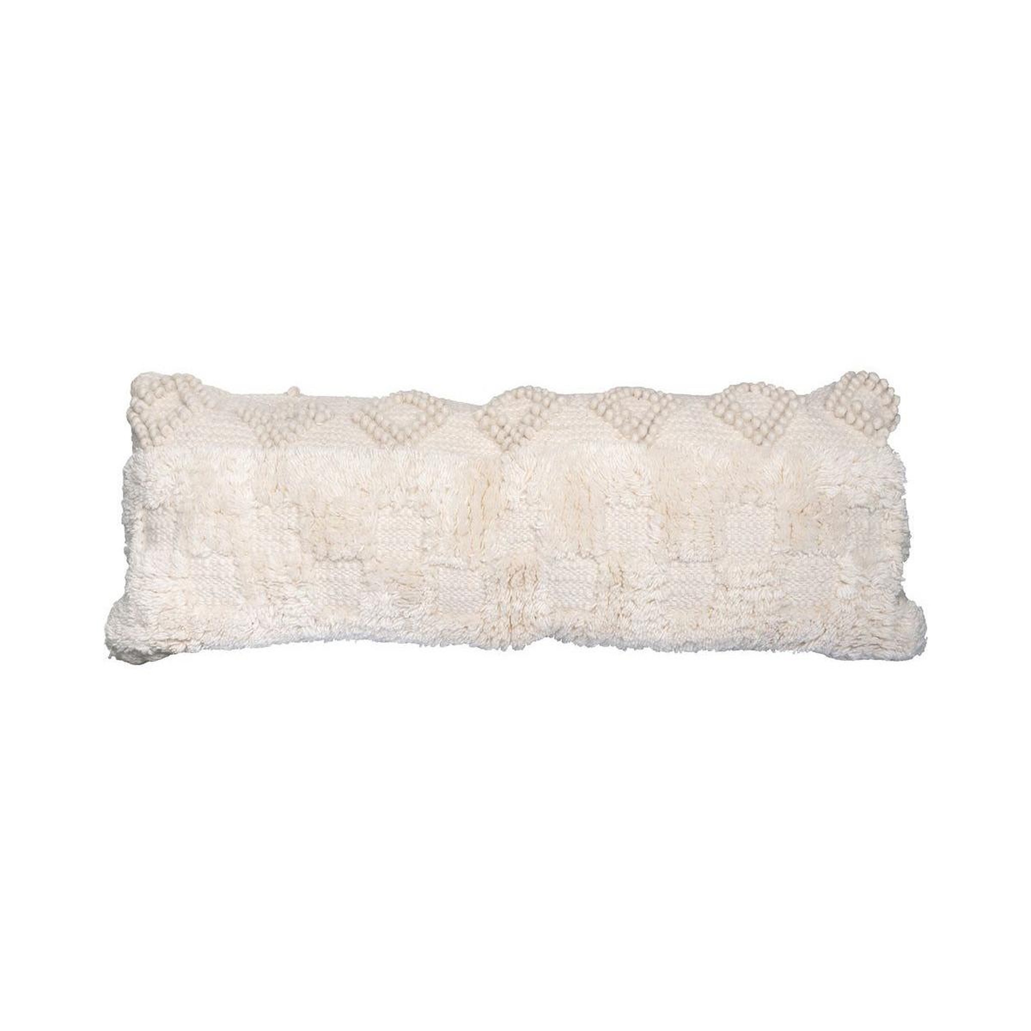 Voir la diapositive 2 : Paris Prix Coussin tissé à la main  bohist  35x95cm naturel