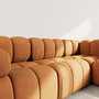 Voir la diapositive 4 : LISA DESIGN Ruby - canapé modulable d'angle droit 5 places en velours texturé