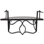 Voir la diapositive 5 : VIDAXL Table suspendue de balcon Terre cuite et blanc Mosaïque