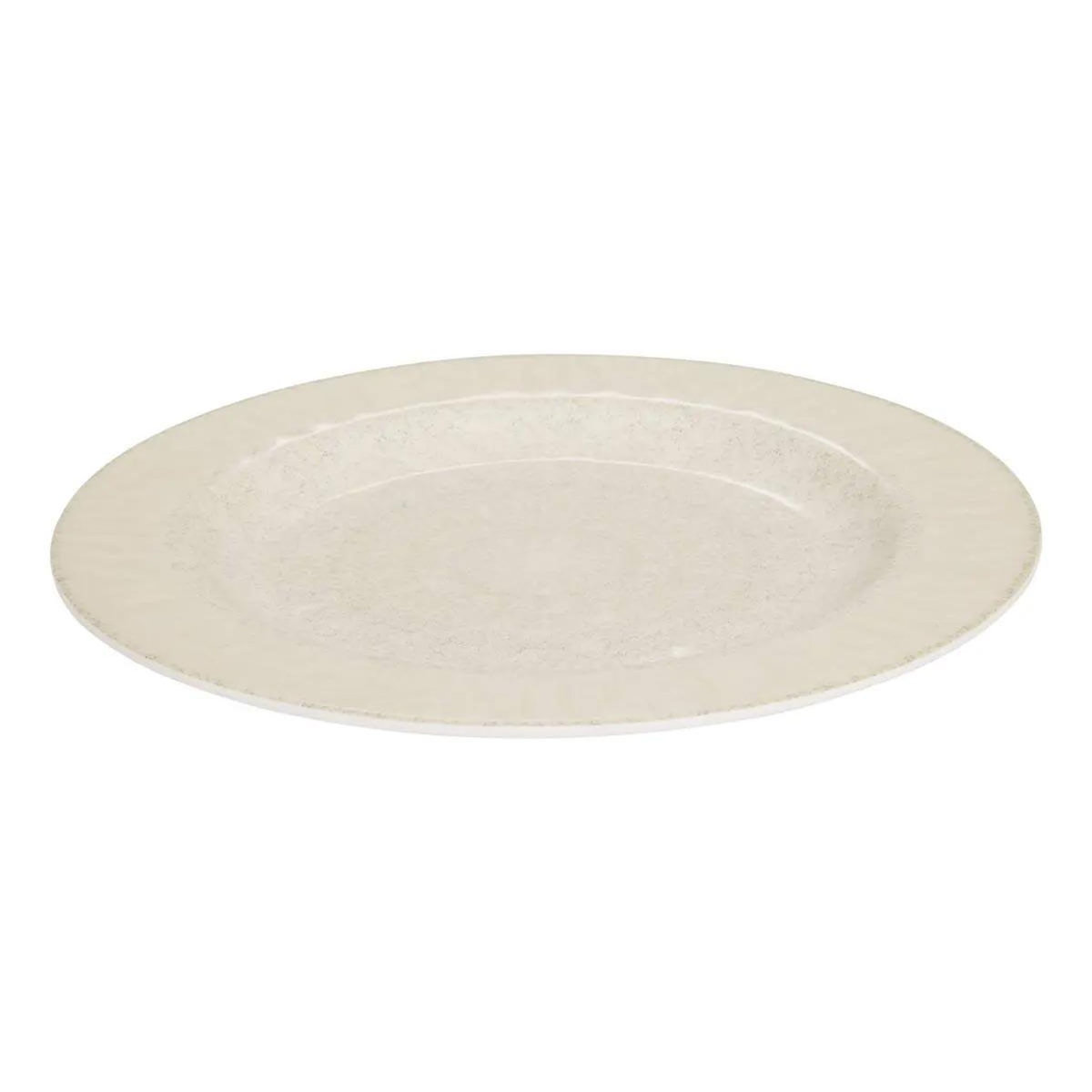SECRET DE GOURMET Lot de 6 Assiettes Plates  Solène  28cm Beige