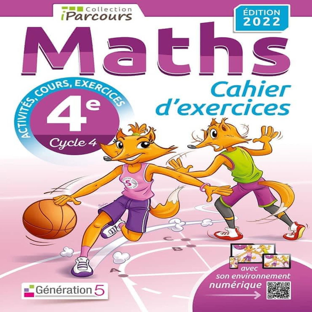 MATHS 4E IPARCOURS. CAHIER D'EXERCICES, EDITION 2022, Hache Katia