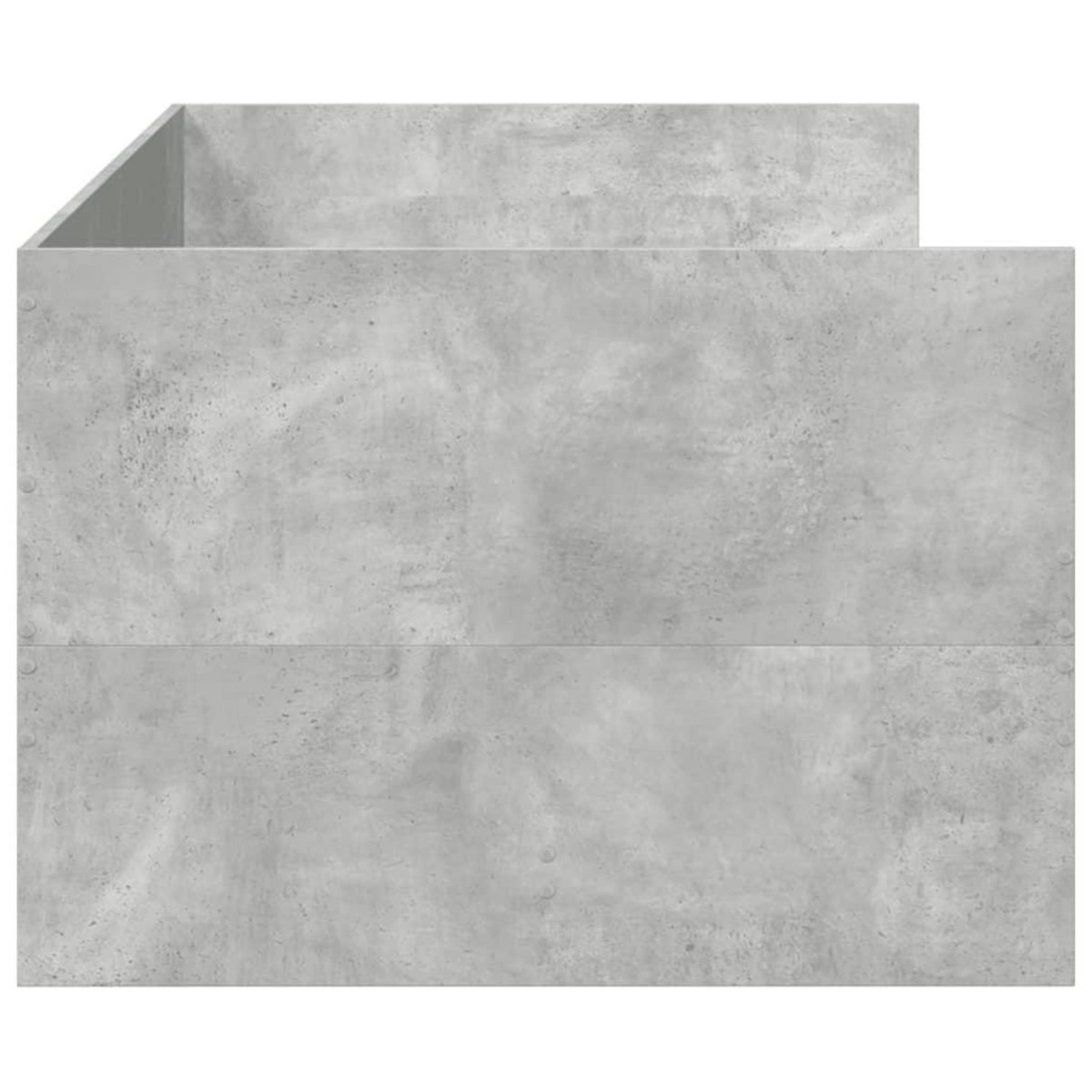 VIDAXL Lit de jour avec tiroirs sans matelas gris beton 75x190 cm