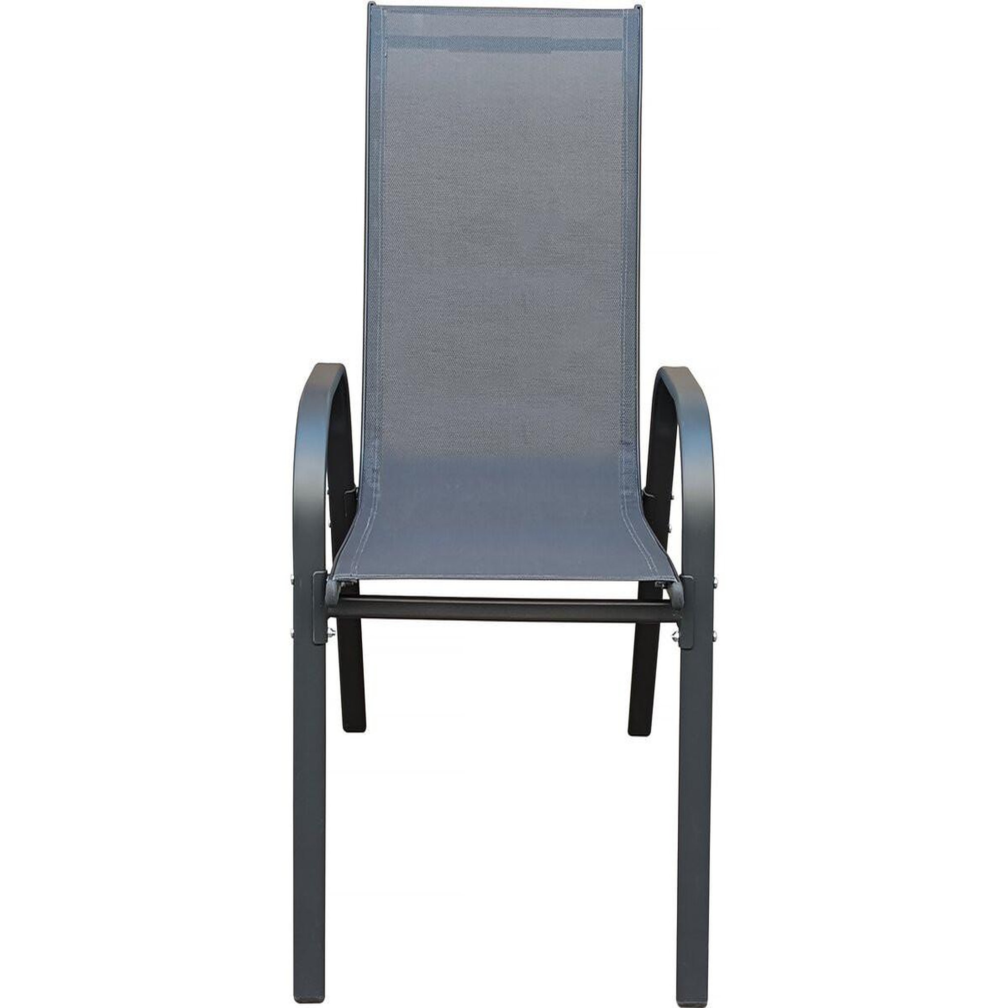 Voir la diapositive 4 : Habitat et Jardin Fauteuil jardin textilène  cordoba  - phoenix - lot de 2 - anthracite