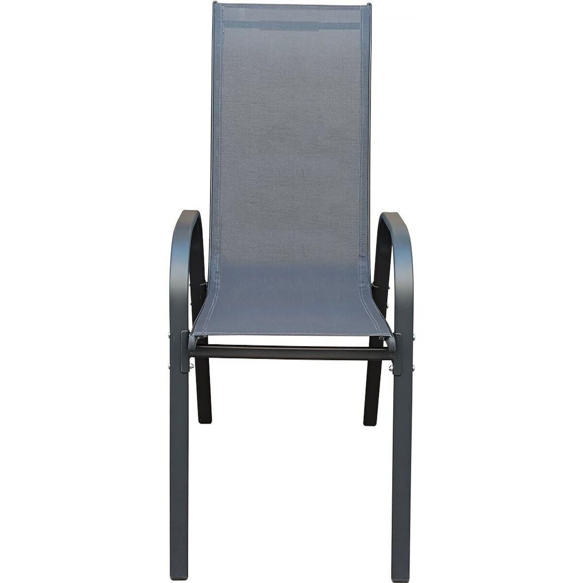 Habitat et Jardin Fauteuil jardin textilène  Cordoba  - Phoenix - Lot de 2 - Anthracite