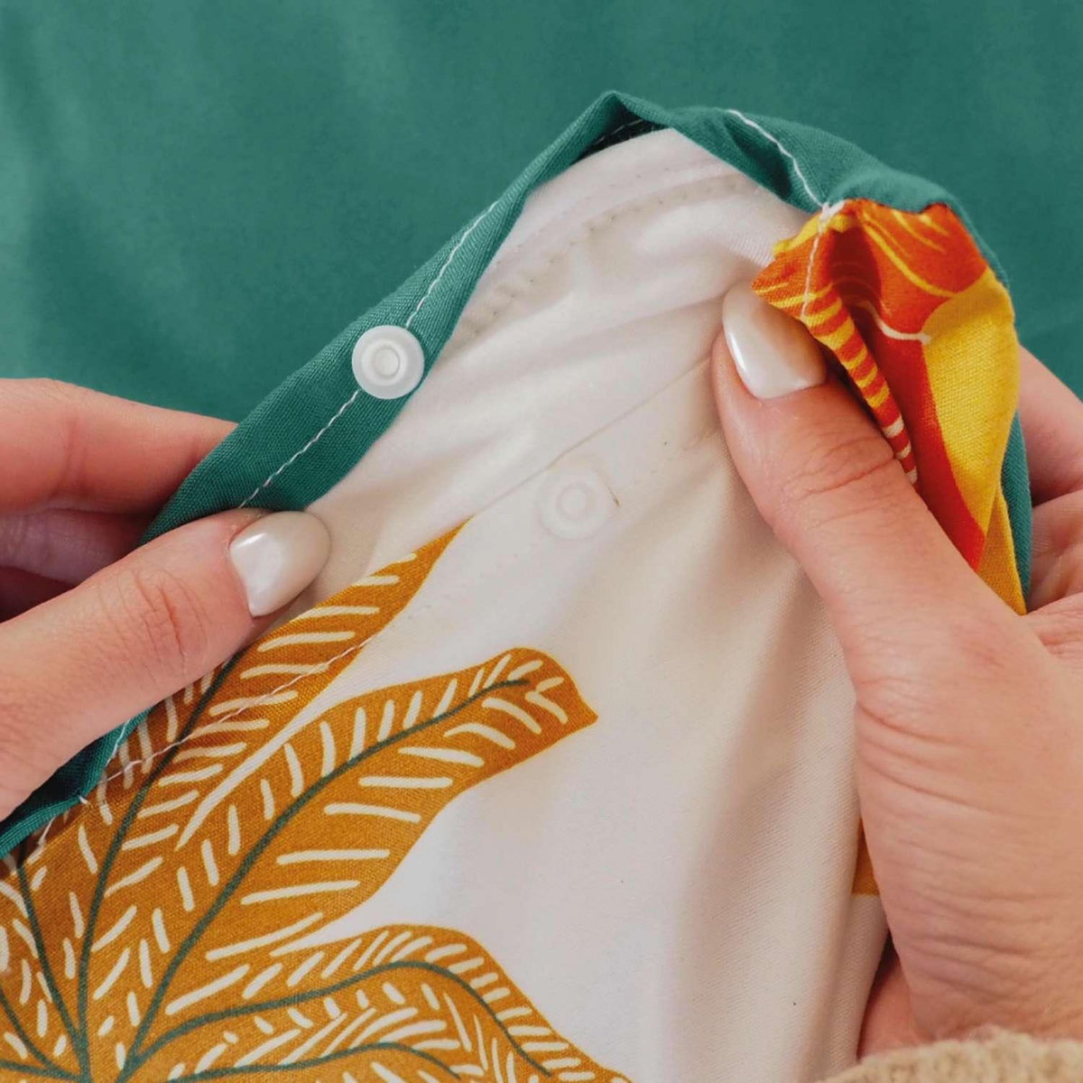 COTE DECO Parure de lit enfant Lion - 100% polyester 72g/m² - 140 x 200 cm