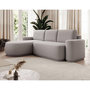 Voir la diapositive 6 : BEST MOBILIER Sam - canapé d'angle gauche 4 places convertible avec coffre en tissu