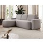 Voir la diapositive 6 : BEST MOBILIER Sam - canapé d'angle gauche 4 places convertible avec coffre en tissu