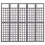 Voir la diapositive 2 : VIDAXL Cloison de separation a 5 panneaux Bois de pin Gris 201,5x180cm