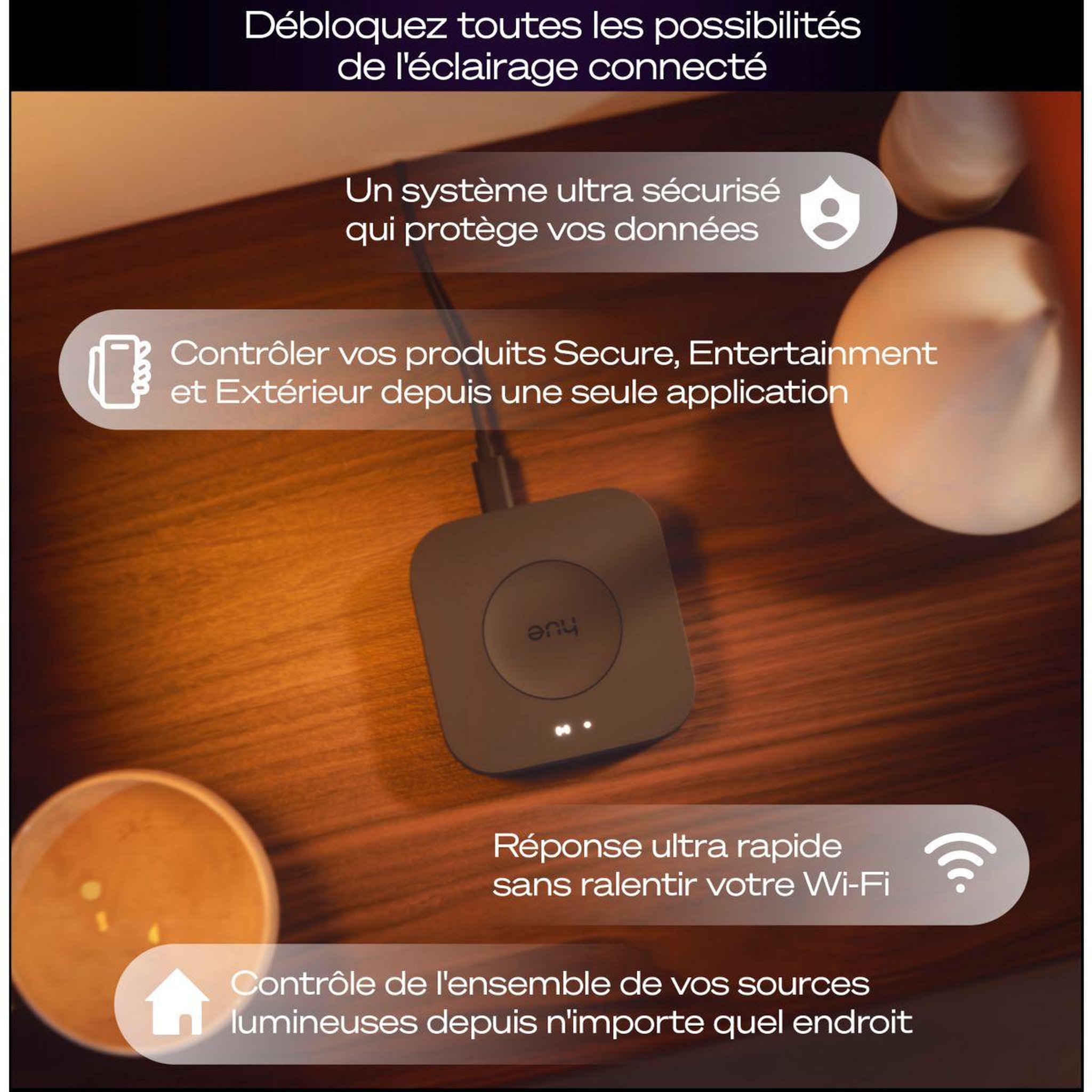 Voir la diapositive 4 : PHILIPS HUE Philips Hue Bridge Pro