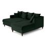 Voir la diapositive 4 : BEST MOBILIER Flamingo - canapé d'angle droit 4 places convertible en velours
