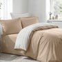 Voir la diapositive 2 : Home collection Parure housse de couette avec taie(s) 100 % coton Beige
