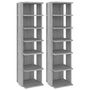 Voir la diapositive 2 : VIDAXL Etageres a chaussures 2 pcs Sonoma gris 27,5x27x102 cm