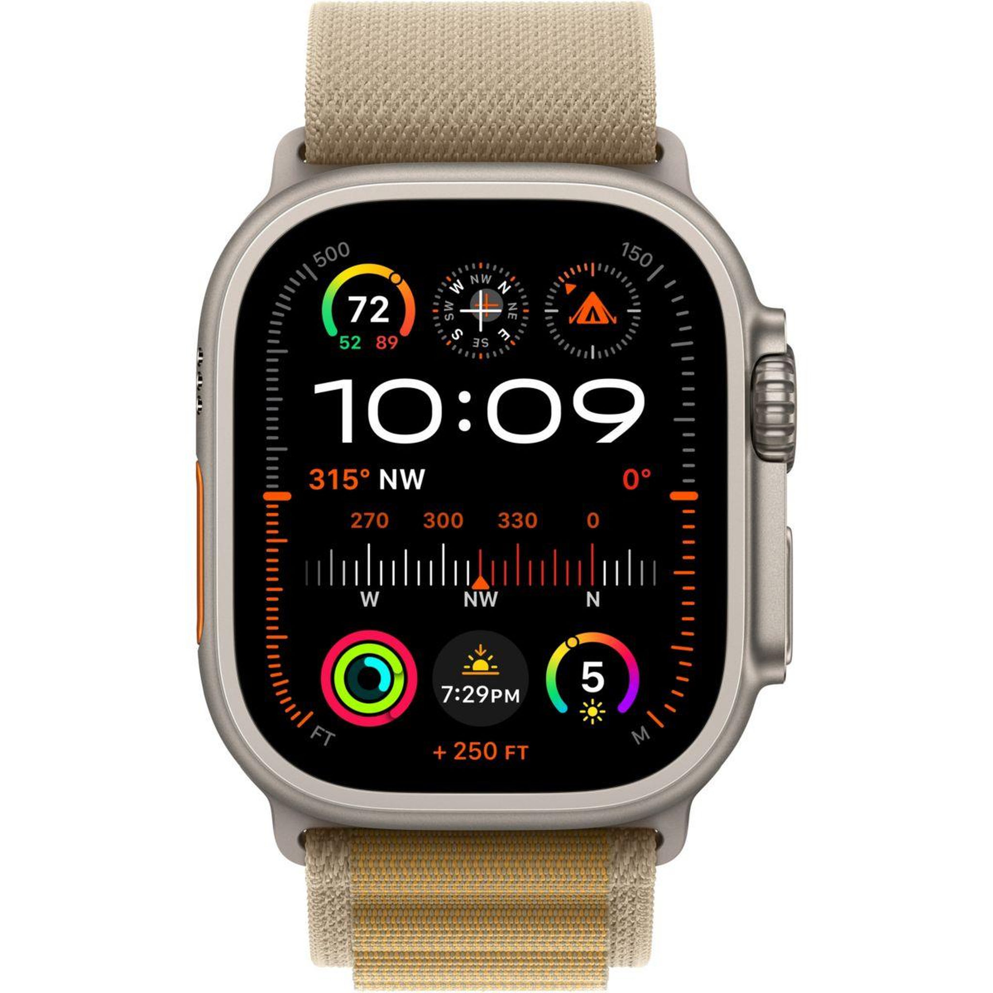 Voir la diapositive 2 : APPLE Montre connectée Ultra 2 49mm Naturel / Sahara Loop S Cel