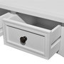 Voir la diapositive 5 : VIDAXL Table de console et coiffeuse avec 3 tiroirs Blanc