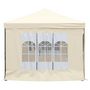 Voir la diapositive 4 : VIDAXL Tente de reception pliable avec parois Creme 3x6 m