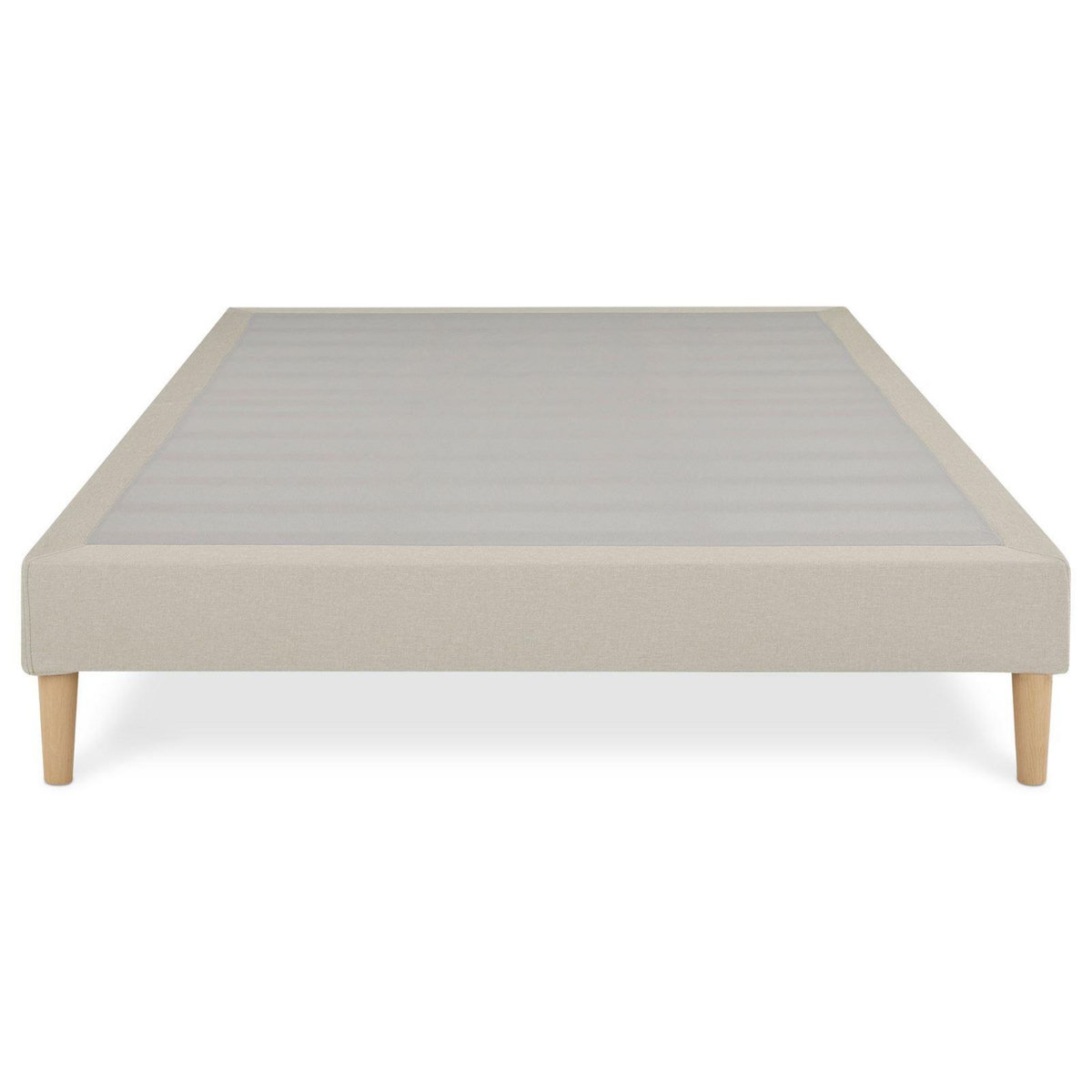 IDIMEX Sommier tapissier BREST 160 x 200 cm revêtement tissu