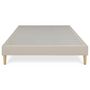 Voir la diapositive 6 : IDIMEX Sommier tapissier BREST 160 x 200 cm revêtement tissu