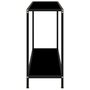 Voir la diapositive 3 : VIDAXL Table console Noir 100x35x75 cm Verre trempe