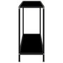 Voir la diapositive 3 : VIDAXL Table console Noir 100x35x75 cm Verre trempe
