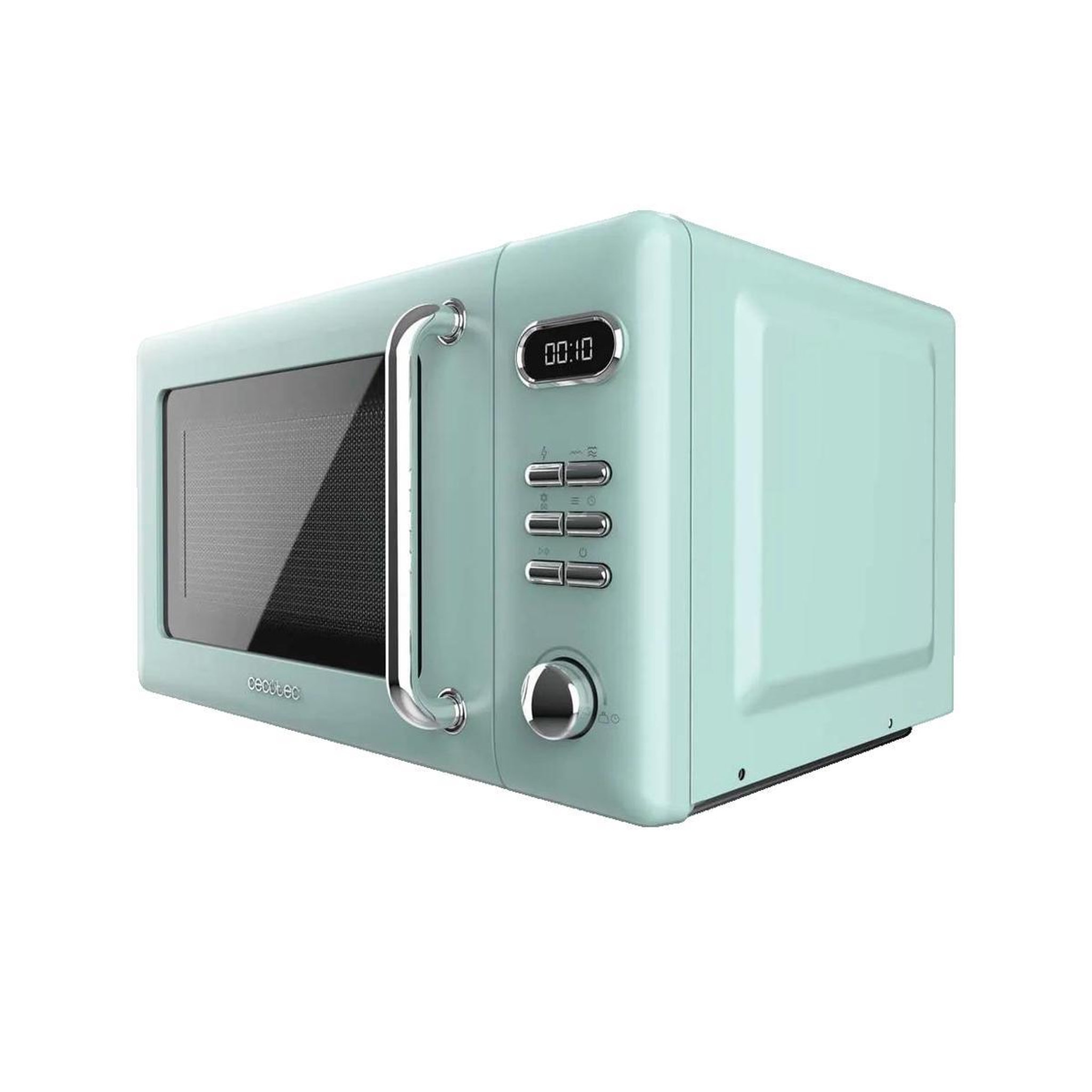 Voir la diapositive 2 : CECOTEC Micro-ondes Cecotec ProClean 5110 Retro avec Grill Vert