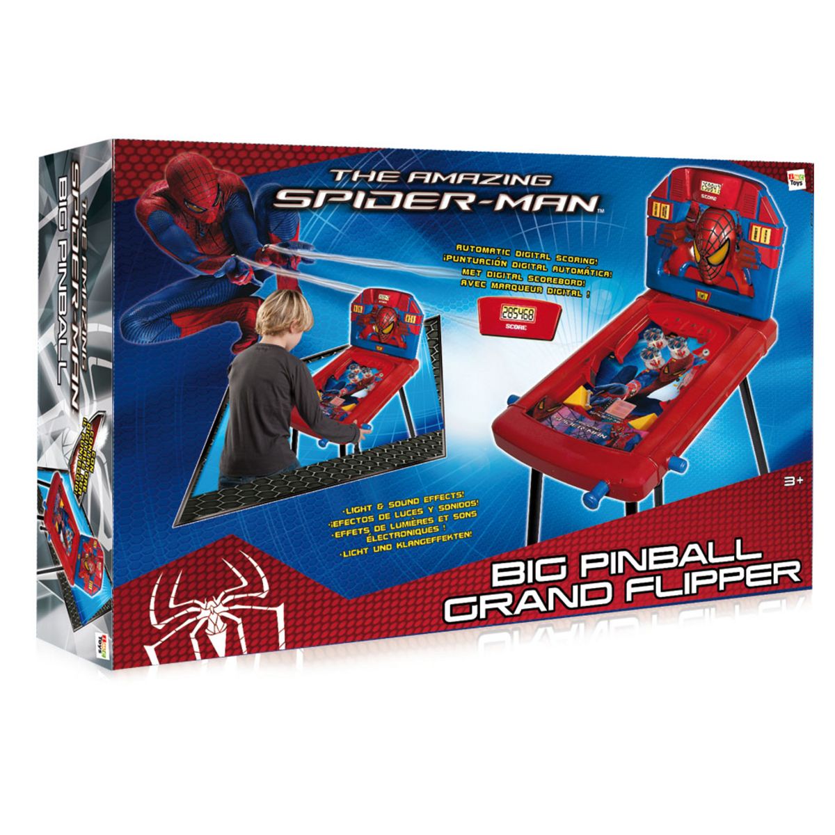 Flipper sur pied Spiderman