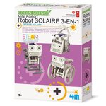4M Kit de fabrication Green Science : Mini Robot solaire 3 en 1