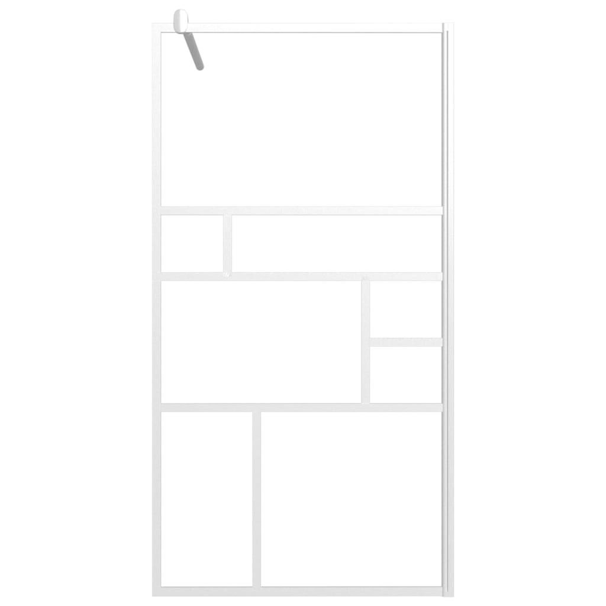 Voir la diapositive 3 : VIDAXL Paroi de douche 100x195 cm ESG Verre Blanc