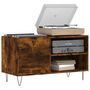 Voir la diapositive 3 : VIDAXL Armoire a disques chene fume 85x38x48 cm bois d'ingenierie