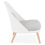 Voir la diapositive 3 : Paris Prix Fauteuil Lounge Design en Tissu  Tocia  76cm Blanc
