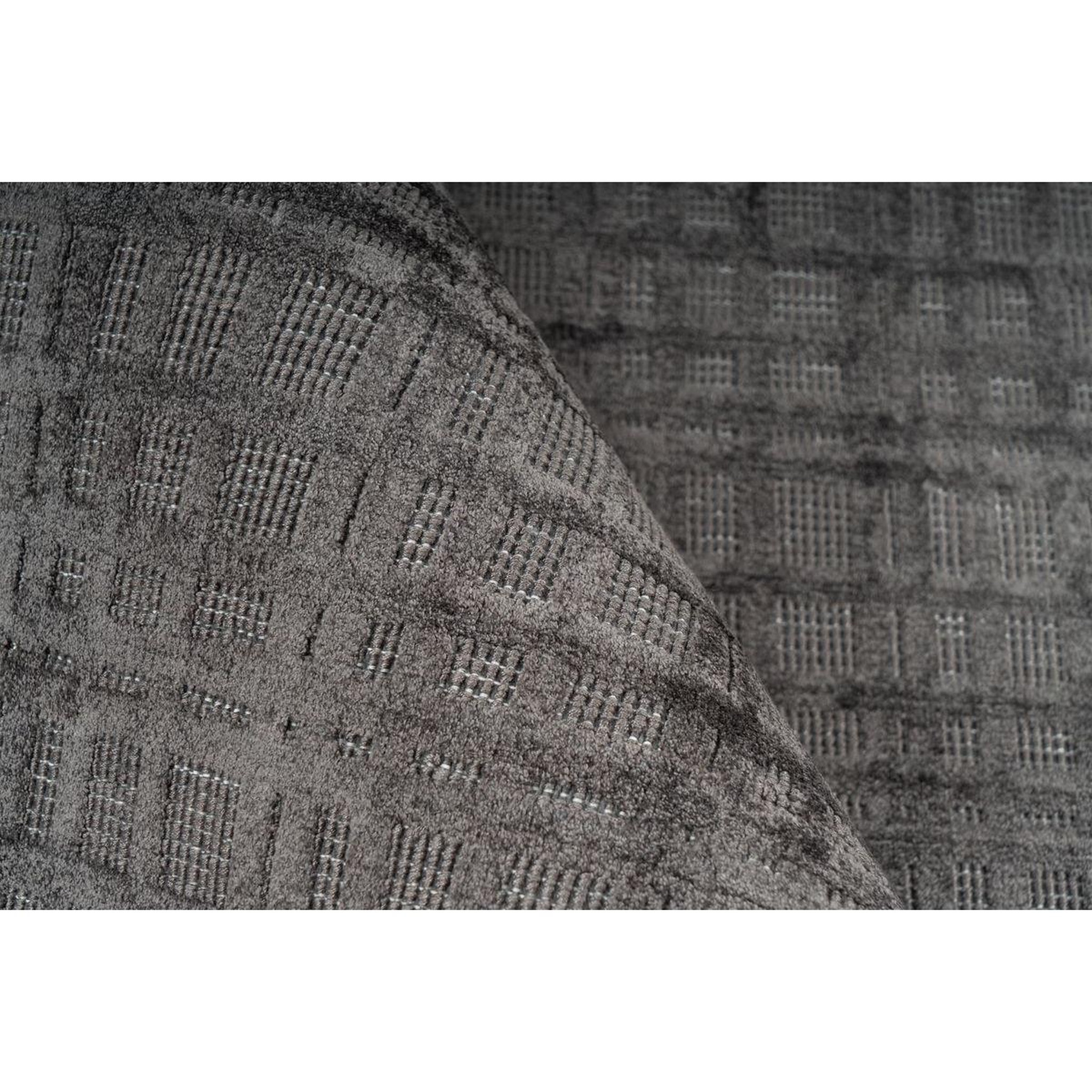 Voir la diapositive 2 : Paris Prix Tapis tissé à la main  karma  anthracite